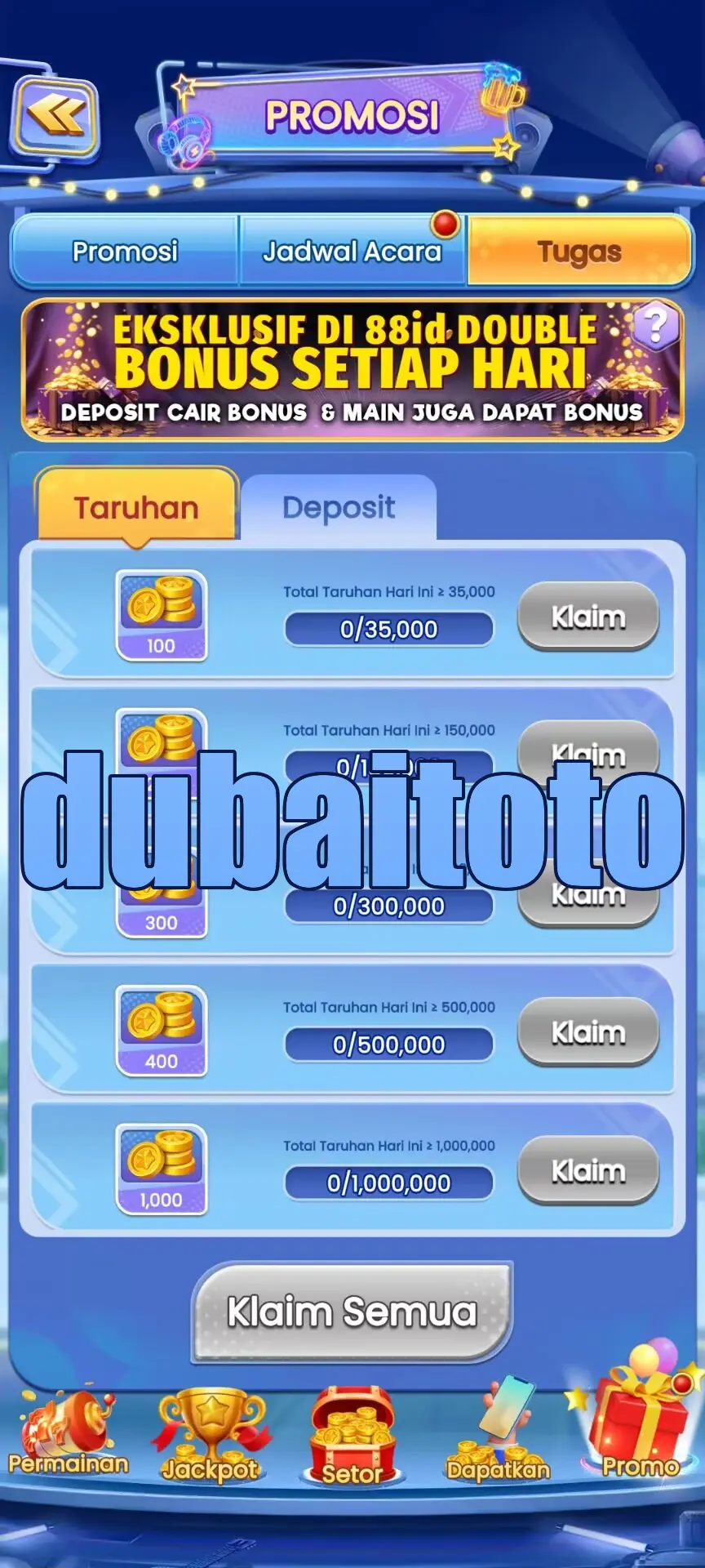 dubaitoto Tangkapan Layar Resmi APK